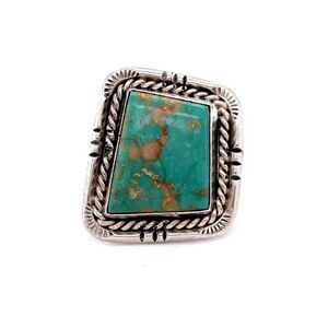 Sterling Silver Turquoise Signed BENNETT Ring